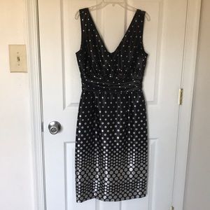Eliza J polka dot cocktail dress